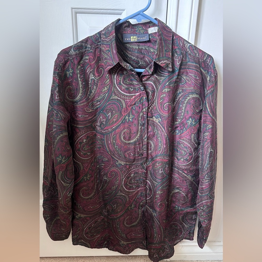 100% Vintage Silk blouse